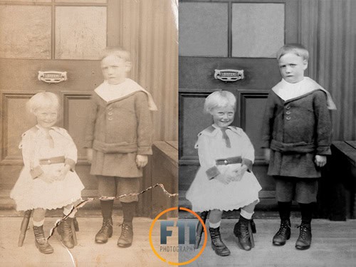 Old Damaged Photograph Restored